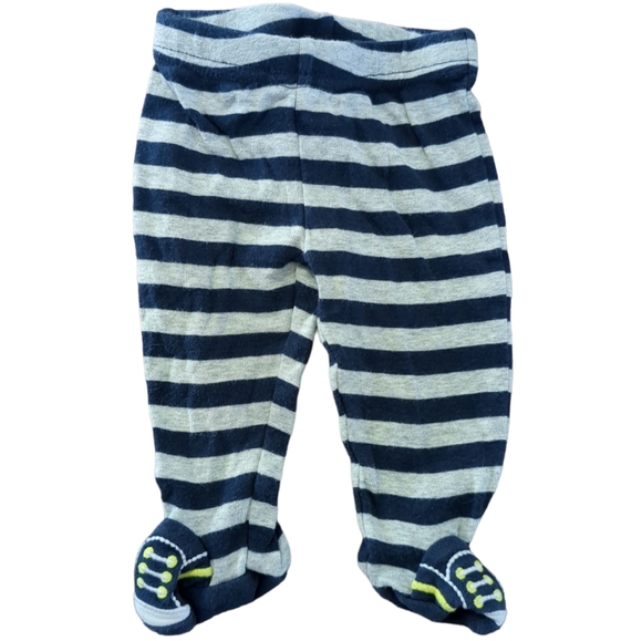 🍁2/$7🍁JUST ONE YOU/YEAR Navy Solid Striped Pants - Picture 2 of 4
